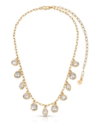 Ettika Gold Plated Liquid Crystal Charm Necklace