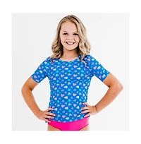 Calypsa Little Girls Lily Swim Top