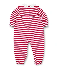 Florence Eiseman Baby Girls One Piece & Suits & Sets Stripe Knit Longall With Embroidered Holly