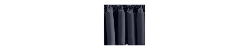 Ellis Curtain Ellis Stacey 3" Rod Pocket High Quality Fabric Solid Color Window Lined Swag Set 126"x36" Navy