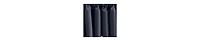 Ellis Curtain Ellis Stacey 3" Rod Pocket High Quality Fabric Solid Color Window Lined Swag Set 126"x36" Navy