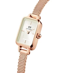 Daniel Wellington Women's Analog Rose Gold-Tone Stainless Steel Watch Set, 18mm