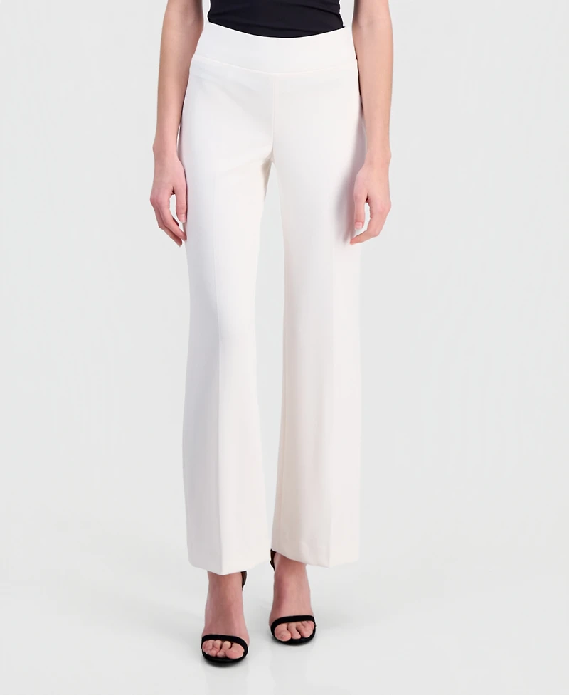 Anne Klein Women's High-Rise Wide-Leg Pull On Pants