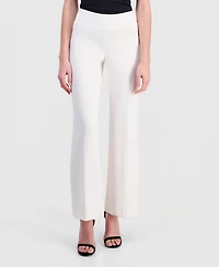 Anne Klein Women's High-Rise Wide-Leg Pull On Pants