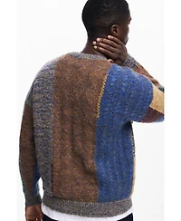 Desigual Men's Thick patchwork sweater