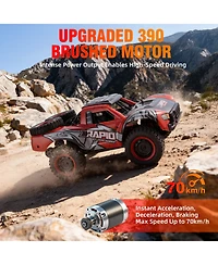 Sugift 12V Kids Ride-on Tractor with Trailer Ground Loader with Remote Control