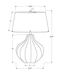 Monarch Specialties Lighting 24" Ceramic Table Lamp