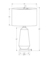 Monarch Specialties Lighting 26" Ceramic Table Lamp