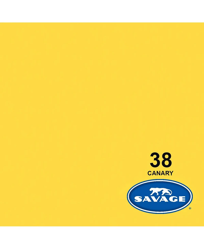 Savage 2 Pack Widetone Seamless Background Paper, 86" wide x 36' Canary, 38 - With Microfiber Cleaning Cloth