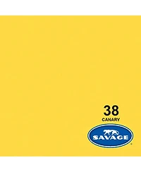 Savage 2 Pack Widetone Seamless Background Paper, 86" wide x 36' Canary, 38 - With Microfiber Cleaning Cloth