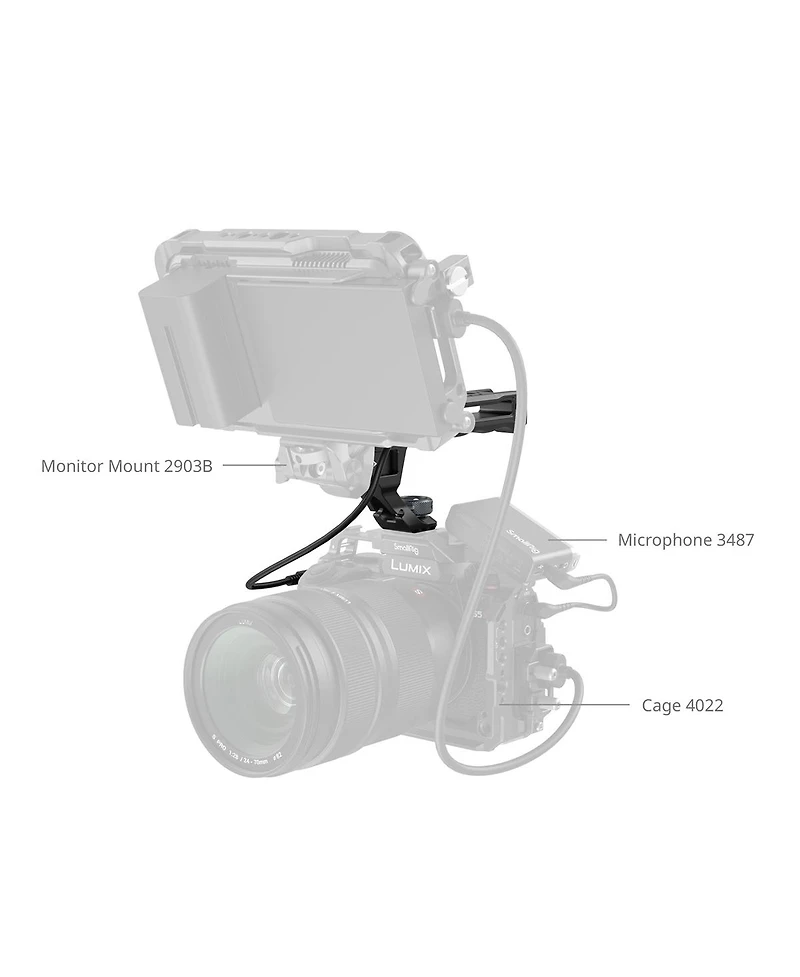 SmallRig Top Handle with Recording Trigger and 3/8''-16 Screw Monitor Mount