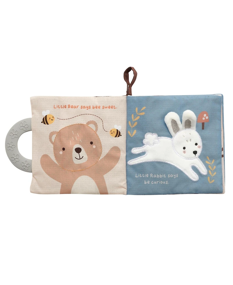 Lambs & Ivy Woodland/Forest Developmental Soft Book & Bear Plush Toy Gift Set