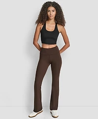 Dkny Women's Balance Compression High-Waist Flared Leggings