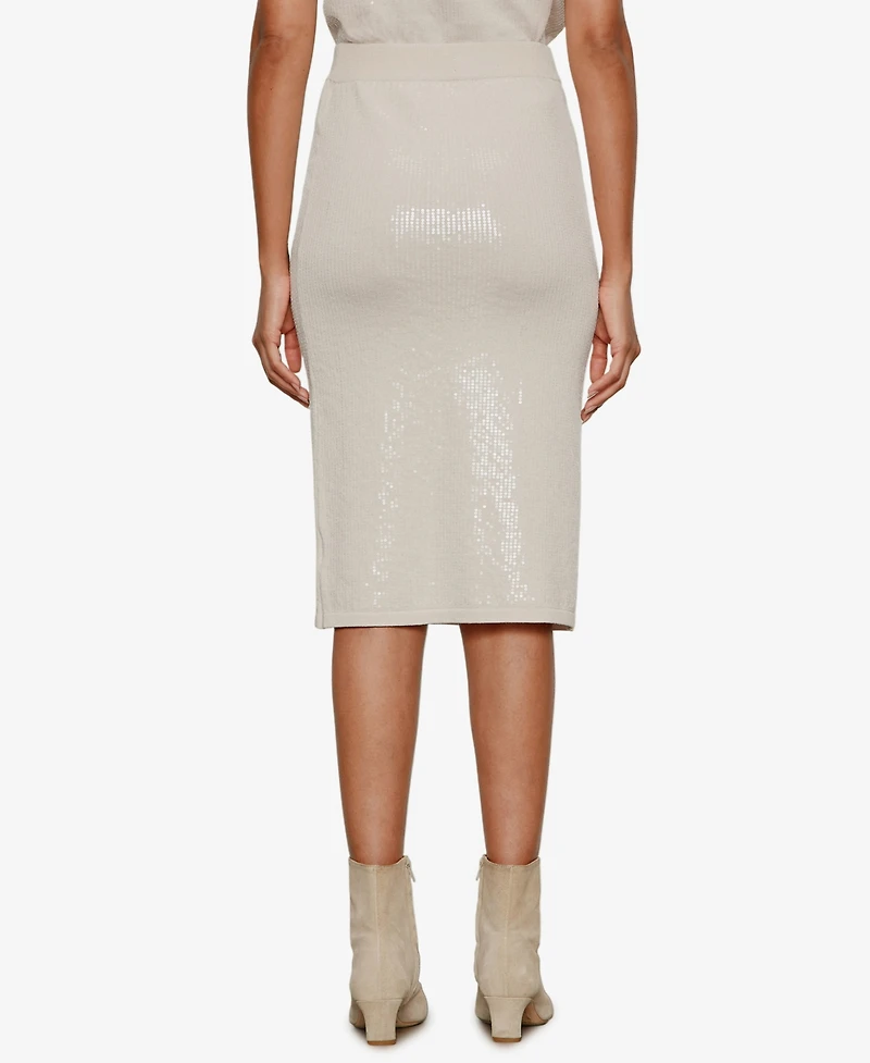 Sanctuary Women's Sparkle Sequin Pencil Skirt