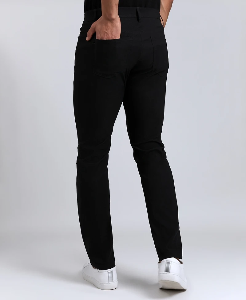 Kennth Cole Men's Slim-Tapered Fit Stretch Tech Pants