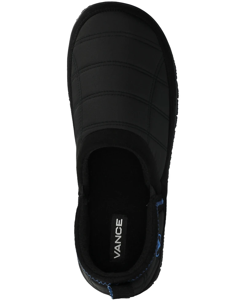 Vance Co. Men's Jared Warm Quilted Comfort Slipper Clogs