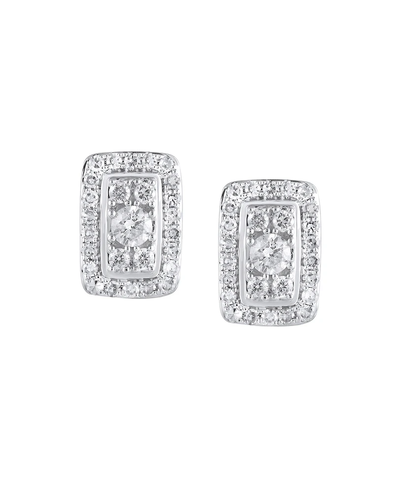 Macy's Diamond Earrings (1/2 ct. t.w.) in 10k White Gold