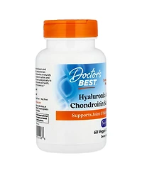Doctor's Best Hyaluronic Acid + Chondroitin Sulfate with BioCell Collagen - 60 Veggie Caps