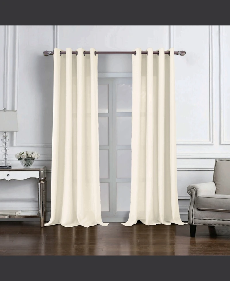 Rt Designers Collection Cole Textured Grommet Room Darkening Curtain Panel 54" x 84