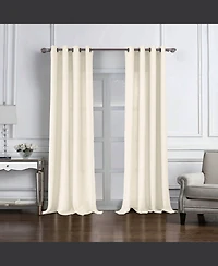 Rt Designers Collection Cole Textured Grommet Room Darkening Curtain Panel 54" x 84