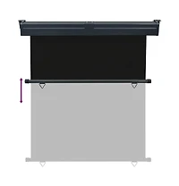 48436 Balcony Side Awning 68.9"x98.4" Black