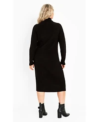 Avenue Women's Callie High Neck Sweater Dress