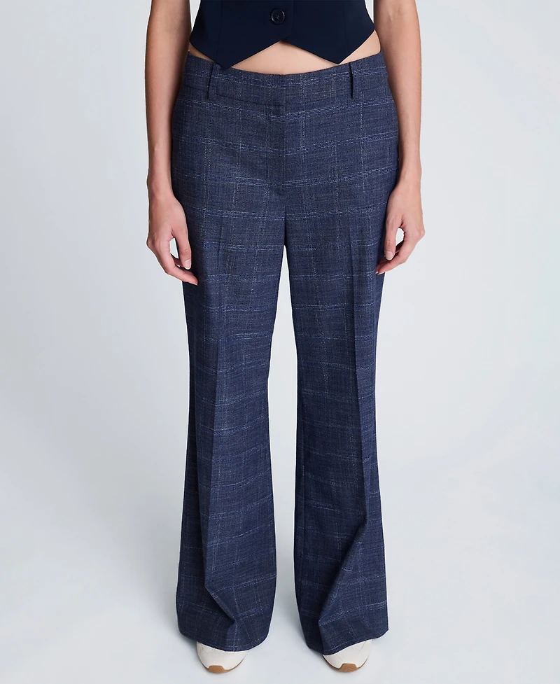 Kenneth Cole Women's Mid-Rise Flare Pants