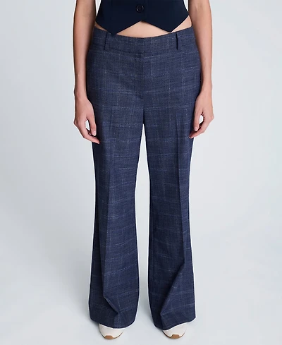 Kenneth Cole Women's Mid-Rise Flare Pants