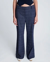 Kenneth Cole Women's Mid-Rise Flare Pants