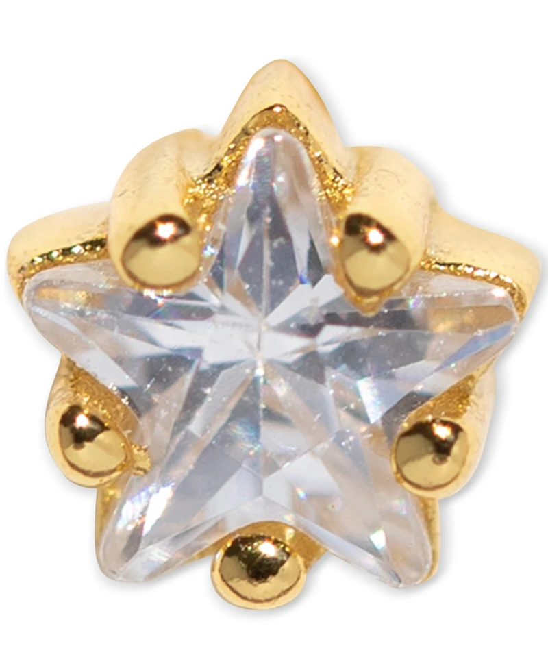 Girls Crew Teeniest Brightest Star Crystal Piercing Style Earring