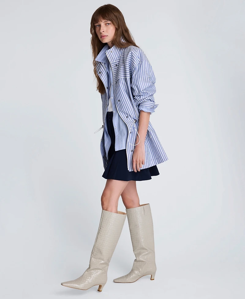 Kenneth Cole Women's Striped Long-Sleeve Jacket