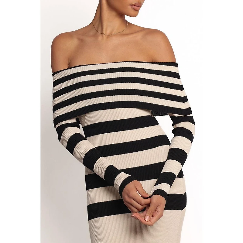 Petal and Pup Women's Banks Off Shoulder Knit Dress