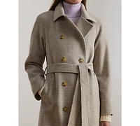 Lauren Ralph Women's Belted Design Long-Sleeve Coat