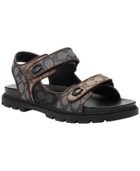 Coach Men's Signature Jacquard Platform Sandals