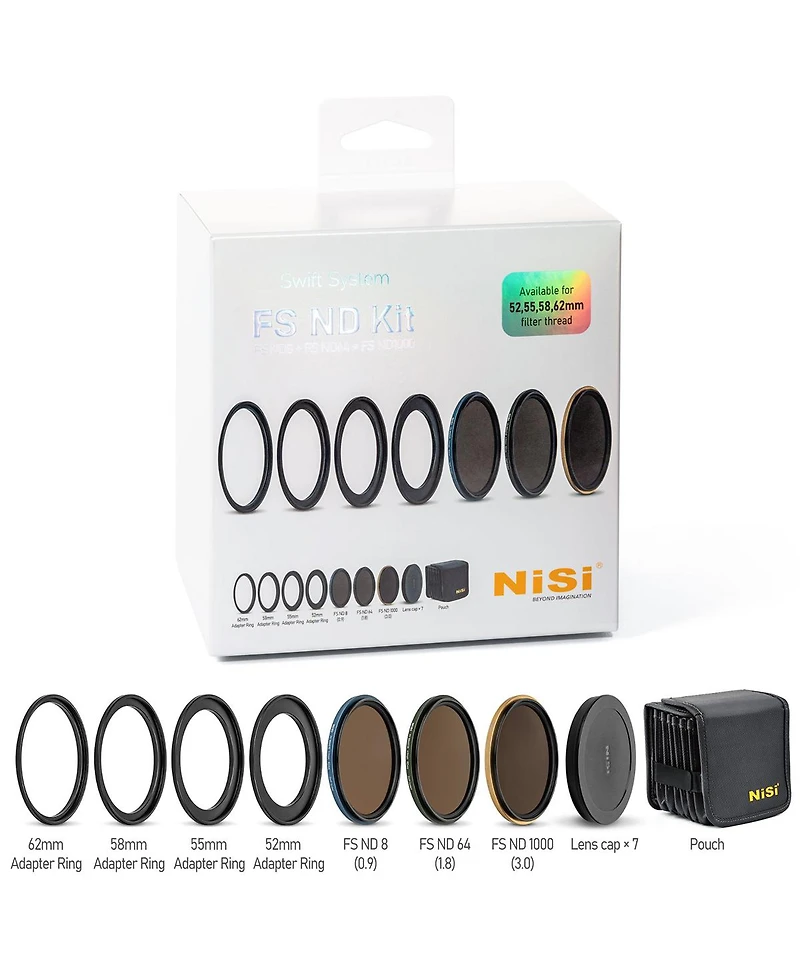 NiSi 62mm NiSi Swift Fs Nd Filter Kit