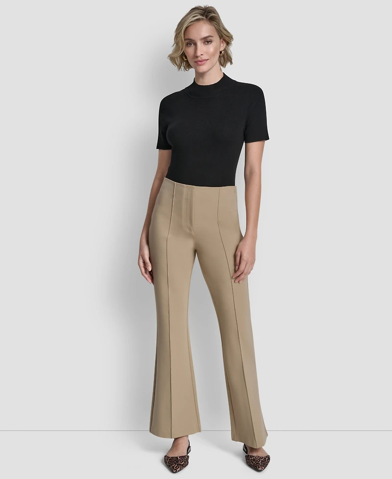 Dkny Women's Front Seam Flare Leg Pants