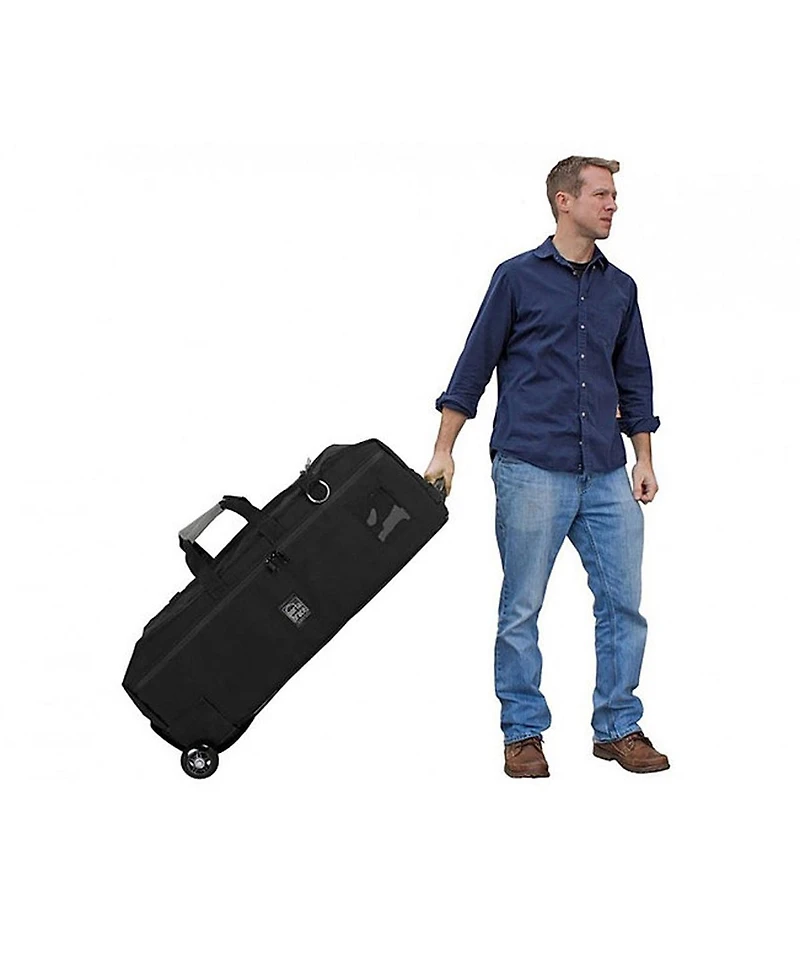 Porta Brace Lr-3BOR Light Run Bag with Off-Road Wheels for Lighting Heads and Stands or Other Lighting or Camera Accessories
