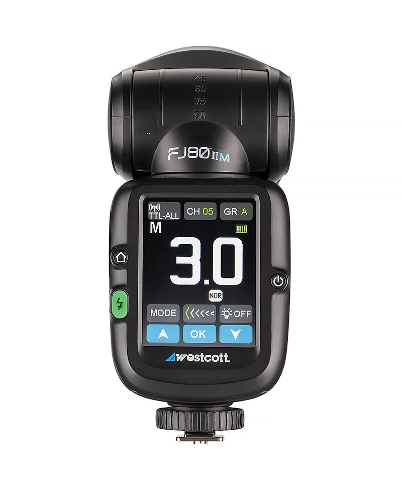 Westcott FJ80 Ii M 80Ws Universal Touchscreen Ttl Speedlight Flash with Adapter for Sony Cameras
