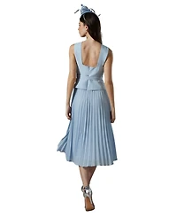 Coast Women's Cross Over Pleated Midi Dress