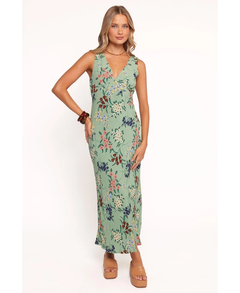 Petal and Pup Women's Acilia Midi Dress - Sage Floral