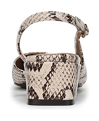 Naturalizer Jayla Mid-Heel Square Toe Slingback Pumps