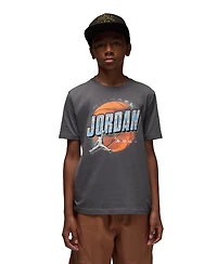 Jordan Boys 8-20 Distressed Chrome T-Shirt