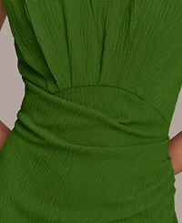 Donna Karan New York Women's Side-Ruched Midi Dress