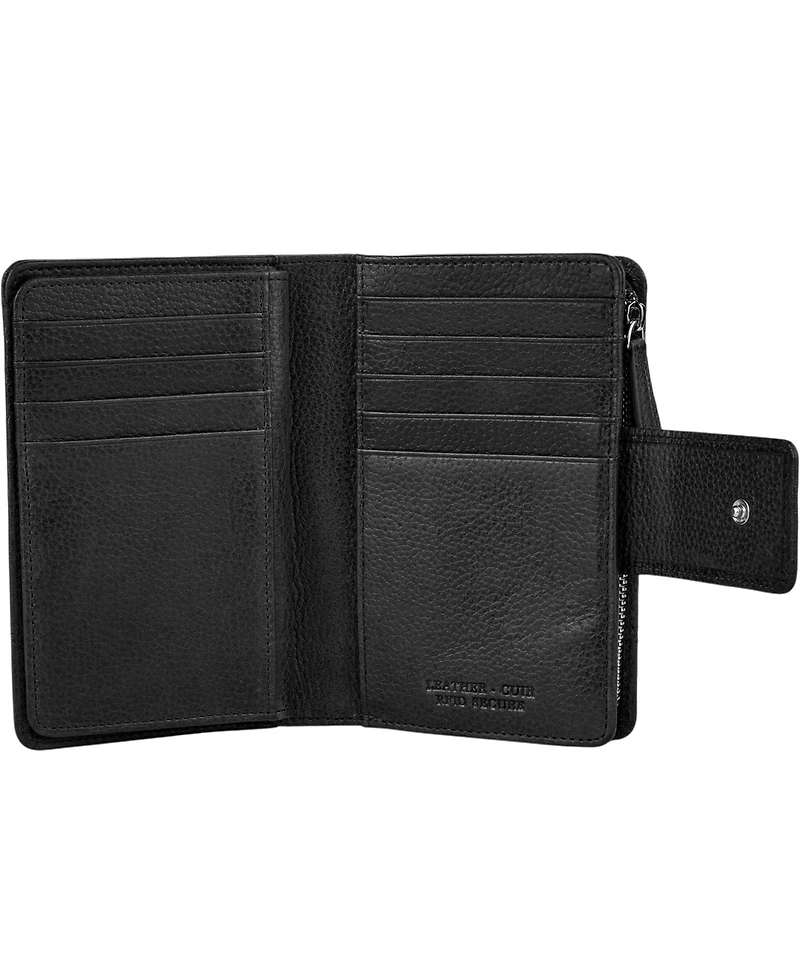 Mancini Fifth Avenue Rfid Secure Zipper Clutch