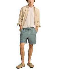 Lucky Brand Men's 7 Inch Linen Pull On Shorts