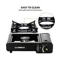 Aofar Dual Fuel Propane & Butane Stove with Carrying Case, Portable Camping Stoves with Csa Certification