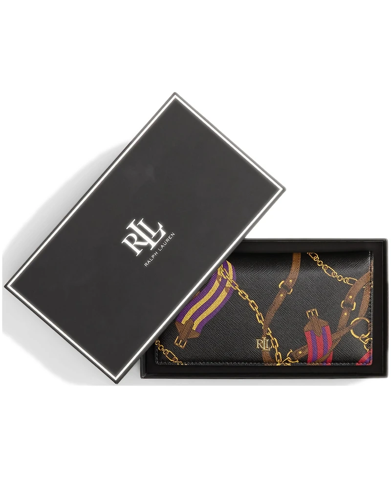 Lauren Ralph Lauren Women's Leather Slim Snap Wallet
