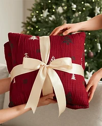 Madison Park Winter Reversible Cozy Throw Set, 50" x 60"