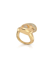 Ettika Gold Plated Love Me Knot Ring