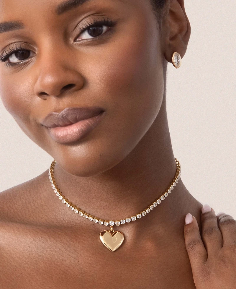 Ettika Luminous Love Tennis Necklace